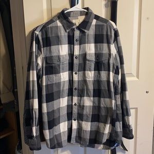 Black/white/gray flannel
